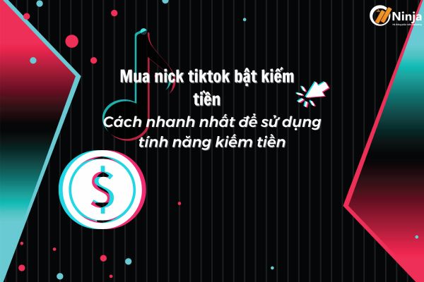 mua nick tiktok bật kiếm tiền